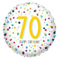 anagram Szám, Számos lufi 18" 45cm - 70-es lufi, Happy Birthday 70 (LUFI501124)