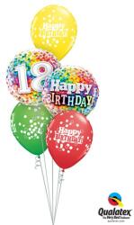  Héliumos luficsokor szülinapra, 18-as - INGYENES GLS szállítással (LUFI633940)