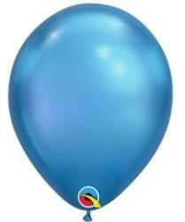  Léggömb 11" (28cm-es)Chrome, króm, kék (LUFI795224)