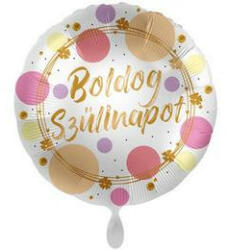 Premioloon Szülinapi lufi 17" 42cm Boldog Szülinapot, mpr-70255 (LUFI964628)