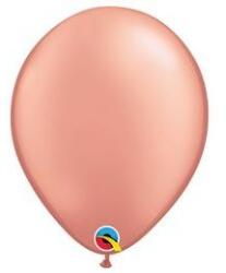  Lufi 11" (28cm-es) léggömb, metál színek, metallic Rose Gold, Rosegold Lufi (LUFI182239)