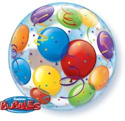 Qualatex Mintás Bubbles lufi 22" 56cm Lufik (LUFI526043)