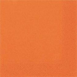 Unique Szalvéta 33x33cm egyszínű 20db narancssárga p3222 (LUFI444884)