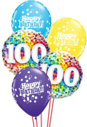  Héliumos luficsokor szülinapra, 100-as - INGYENES GLS szállítással (LUFI563287)