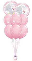  Héliumos luficsokor babaszületésre Baby Girl - INGYENES GLS szállítással (LUFI700129)