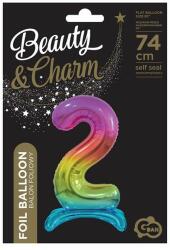 Godan Talpas számos lufi 29" (74cm) fólia szám, számjegy, 2 levegővel tölthető, szivárvány (MF5902973129014)