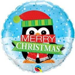 Qualatex Karácsonyi lufi 18" 45cm Merry Christmas (LUFI791367)