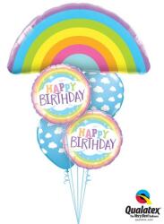  Héliumos luficsokor szülinapra, felhő, szivárvány - INGYENES GLS szállítással (LUFI634550)