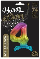 Godan Talpas számos lufi 29" (74cm) fólia szám, számjegy, 4 csak levegővel tölthető, szivárvány (MF5902973129052)