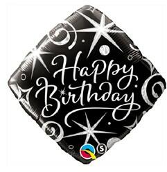 Qualatex Szülinapi lufi 18" 45cm Happy Birthday (LUFI302138)