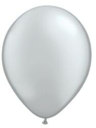  Strong 11" (28cm-es) Latex léggömb, metallic silver, Metál Ezüst lufi (LUFI274215)