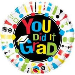 Qualatex Ballagási lufi 18" 45cm You did it grad (LUFI878539)