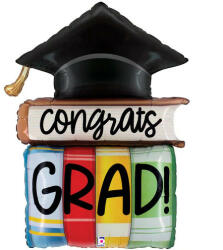Grabo Ballagási óriás fólia lufi 44" 112cm Congratulations Grad (LUFI906293)