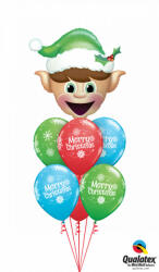  Héliumos luficsokor Télapó, Mikulás, Karácsony, Elf - Ingyenes GLS szállítással (CsokorKari03)