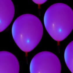  Ledes lufi, világító lufi 11" 28 cm, latex, héliummal töltve, választható színekben (LUFI552298)