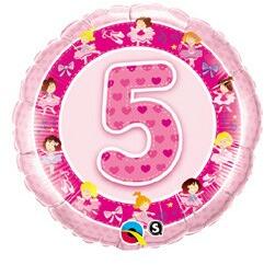 Qualatex Szám, Számos lufi 18" 45cm - 5-ös lufi (LUFI685047)