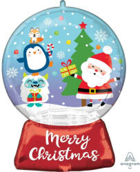 anagram Óriás fólia lufi 27" 68cm Télapó, Mikulás, Merry Christmas (LUFI838372)