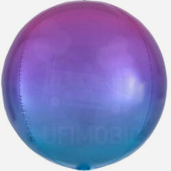 Fólia gömb lufi 16" 40cm Orbz, Ombre, lila-kék, kód: 5 (LUFI416336)