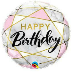 Qualatex Szülinapi lufi 18" 45cm Happy Birthday (LUFI765474)