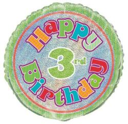  Szám, Számos lufi 18" 45cm, Prismatic - 3-as lufi (LUFI358397)