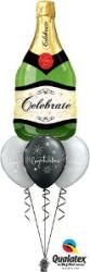  Héliumos luficsokor bármely alkalomra, pezsgő, congratulations - INGYENES GLS szállítással (LUFI679726)