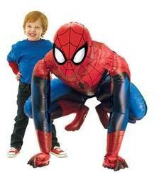  Óriás álló lufi, sétáló, airwalkers 36 inch 91 cm Pókember, Spiderman, csak levegővel tölthető (LUFI745480)