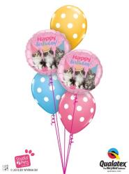  Héliumos luficsokor szülinapra, cirkusz, Happy Birthday - INGYENES GLS szállítással (LUFI186017)