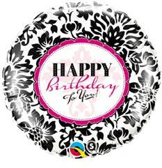 Qualatex Szülinapi lufi 18" 45cm Happy Birthday (LUFI341823)