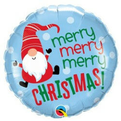 Qualatex Karácsonyi lufi 18" 45cm Merry Christmas (LUFI172302)