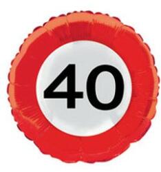  Szám, Számos lufi 18" 45cm - 40-es lufi Sebességkorlátozó, 28540 (LUFI647640)