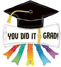  Ballagási óriás lufi 44" 112cm, You did it grad, Ballagási kalap (LUFI236180)