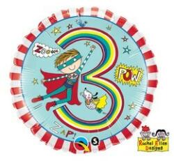 Qualatex Szám, Számos lufi 18" 45cm - 3-as lufi (LUFI591347)