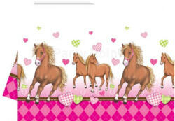 Decorata Party Műanyag asztalterítő 180x120cm, Lovas (LUFI247307)