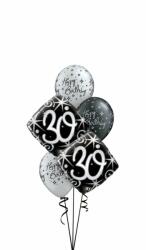  Héliumos luficsokor szülinapra - 30-as - INGYENES GLS szállítással (LUFI397705)