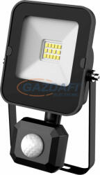 GREENLUX GXLR051 ALFA PIR SMD 10W LED reflektor mozgásérzékelővel 1000lm 4000K 220-240V A++ -> A fekete IP44 (GXLR051)