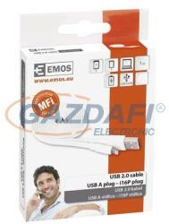 EMOS SM7013W USB 2.0 A/M-i16P/M 1M FEHÉR CSATLAKOZÓ KÁBEL (2335071310)