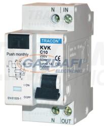 TRACON KVK-10-30 Kombinált védőkapcsoló, 2P, 2 modul, C karakterisztika (KVK-10/30)