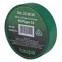 HAUPA 263836 Szigetelőszalag PVC zöld 15 mm x 20 m (263836)