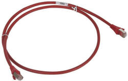 Legrand 051854 patch kábel RJ45-RJ45 Cat6 árnyékolt (F/UTP) LSZH (LSOH) 1 méter piros d: 6mm AWG26 LCS3 (051854)