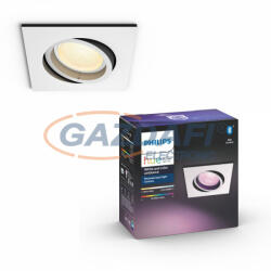 Philips 50551/31/P7 Centura LED süllyesztett spot lámpa fehér 1x5.7W 240V szögletes 2200-6500K 350lm GU10 15000h A+ IP20 bluetooth (5055131P7)