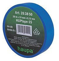 HAUPA 263850 Szigetelőszalag PVC kék 19 mm x 20 m (263850)