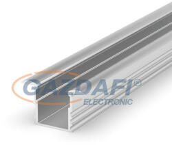 GREENLUX GXLP111 Alumínium profil (F1), mély, max. 12mm széles LED szalagokhoz, süllyeszthető ezüst elox (GXLP111)