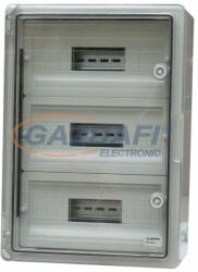 MUTLUSAN Elosztó szekrény, átlátszó ajtóval, 3x15 modul, 350x500x190 mm, IP65