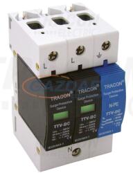 TRACON TTV-BC225-2 Túlfeszültségvédő készülék, 2. -es típus, csillagpontos 25kA, 2+1P (TTV-BC225-2)