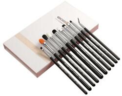 Eigshow Beauty Set pensule pentru machiaj, 10 buc. - Eigshow Eye Brush Kit Bright Silver 10 buc