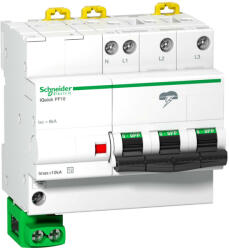 SCHNEIDER A9L16618 ACTI9 iQUICK PF, 10kA, 3P-N, földelő vezetékkel (A9L16618)