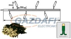 Tronix 025-019 LED-es fényfüzér fák megvilágítására, zöld kábel, 63m, extra meleg fehér fény, IP44 (025-019)