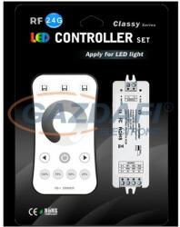 OPTONICA AC6348 LED szalag dimmer rádiós távirányítóval 144-288W 12-24V IP20 97x33x18mm (6348)