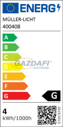 MÜLLER-LICHT MÜLLER LICHT 400408 ST64 LED fényforrás, E27, 4W, 250Lm, 240V, 2000K, 64x140mm