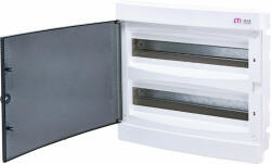 ETI 001101083 ECM 2x18PT DIDO-E 2x18 elosztó szekrény, süllyesztett, átlátszó ajtóval (001101083)